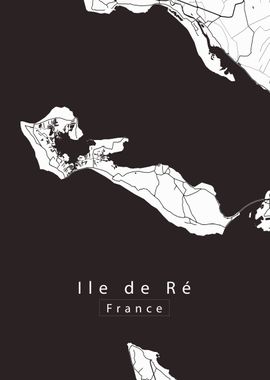 Ile de Re Island Map