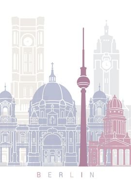 BERLIN SKYLINE POSTER