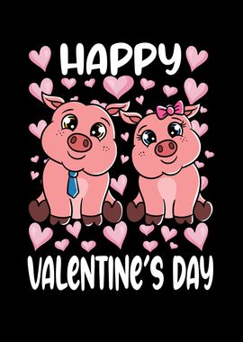 Valentines Day Pig Couple