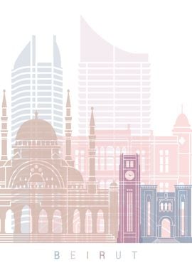 BEIRUT SKYLINE POSTER