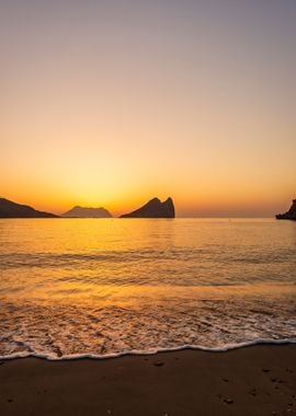 Calm sunrise on the beach