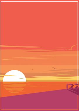 sunrise art deco