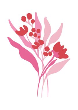 Pink Floral petal abstract