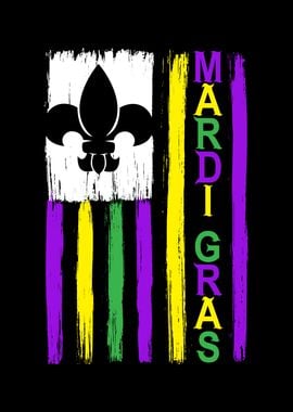 Mardi Gras Flag