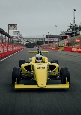 Yellow Formula One Racer