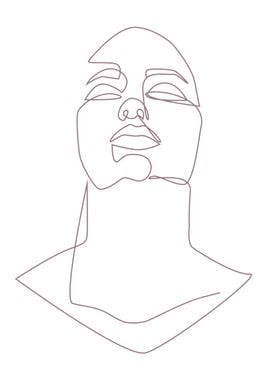 One Line Art Woman