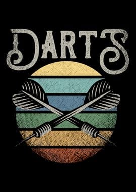 Vintage Darts Arrow Sunset