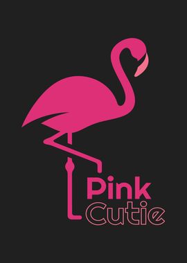 Pink Cutie Flamingo Bird