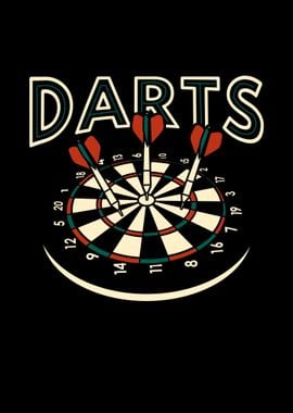 Retro Darts Dartboard