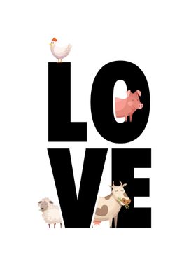 Vegan Love Animals Gifts