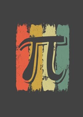 Retro Vintage Pi Math Geek