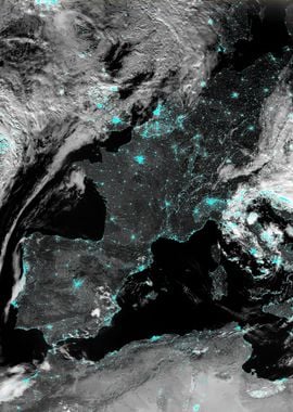 Earth maps light tonight