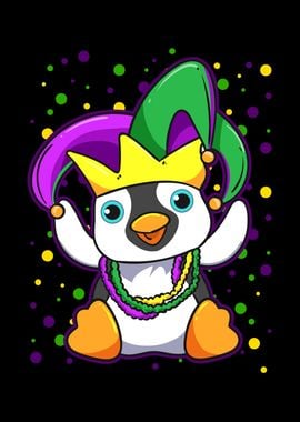 Mardi Gras Penguin Lover