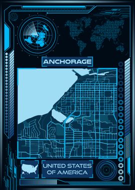 Anchorage Map USA