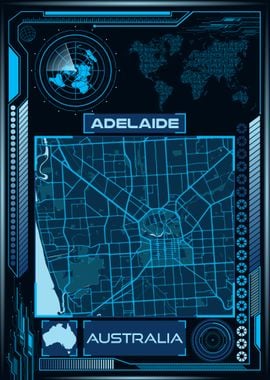 Adelaide Map Australia