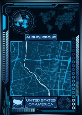 Albuquerque Map USA