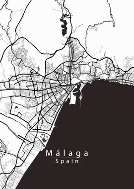 Malaga City Map