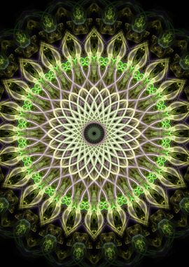 Green mandala