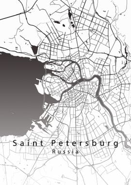 Saint Petersburg City Map