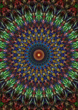 Rainbow mandala