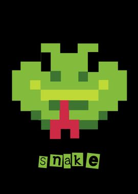 pixel snake icon