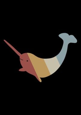 Narwhal Retro Vintage