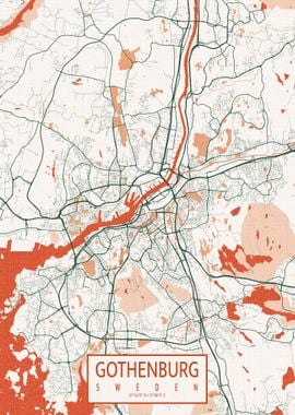 Gothenburg Map Bohemian