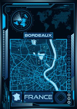 Bordeaux Map France