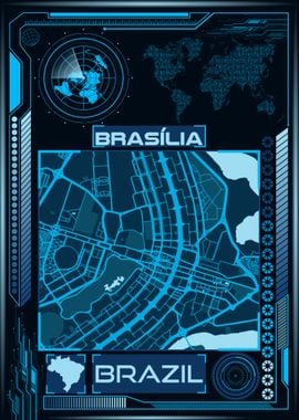 Brasilia Map Brazil