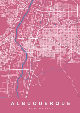 ALBUQUERQUE Map NEW MEXICO