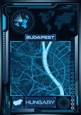 Budapest Map Hungary