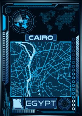 CAIRO MAP EGYPT