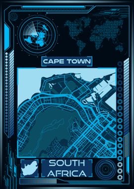 CAPE TOWN MAP SOUTH AFRICA