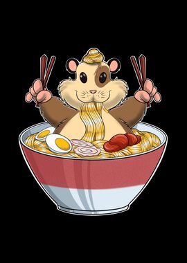 Kawaii Hamster Japan Ramen