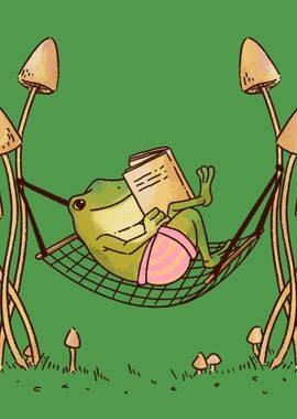 Cottagecore Aesthetic Frog