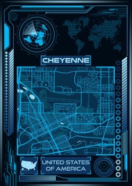 CHEYENNE MAP USA