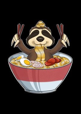 Kawaii Sloth Japan Ramen