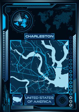 CHARLESTON MAP USA