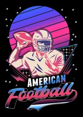 Football Vaporwave 80s 90s