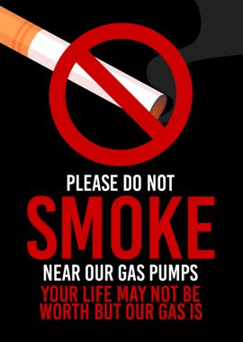 No Smoking Wall Sign Decor