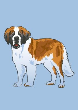 Saint bernard dog