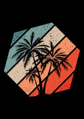 Palm Trees Retro Vintage