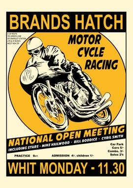 Motorcycle Racing Poster