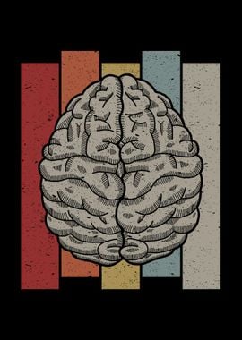 Psychologist Retro Brain