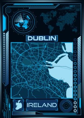 DUBLIN MAP IRELAND