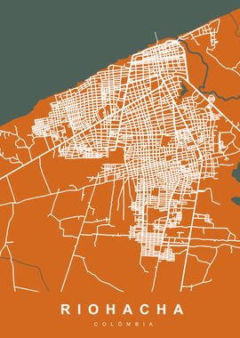 RIOHACHA Map COLOMBIA