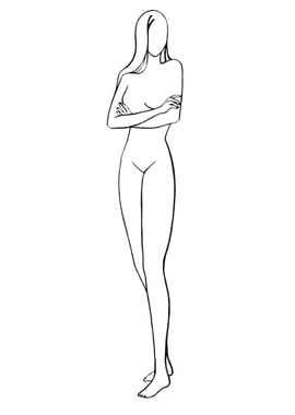 One Line Art Woman