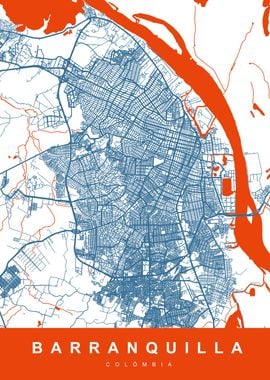 BARRANQUILLA Map COLOMBIA