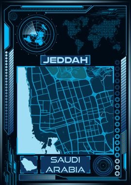 JEDDAH MAP SAUDI ARABIA