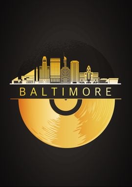 Baltimore City Skyline